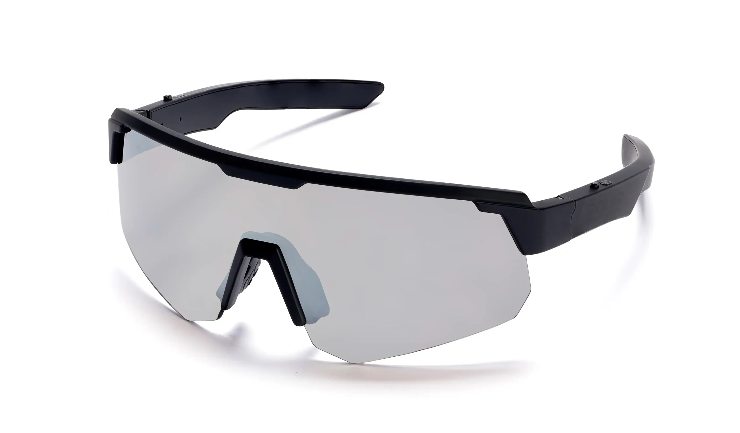 an optical audio glasses with a music symbol on the temple