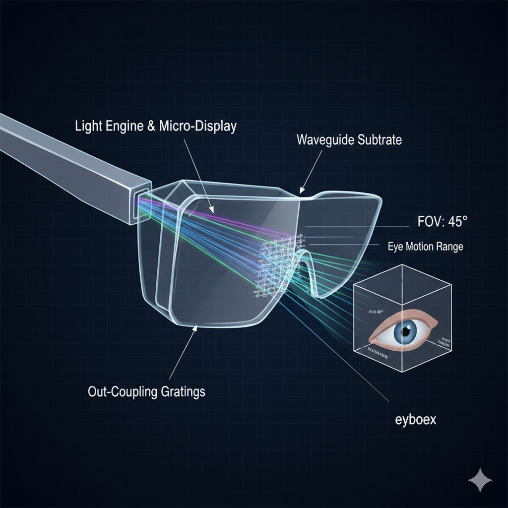 light path within a waveguide
