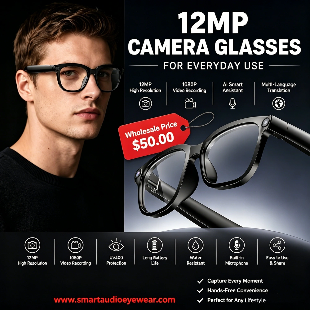 12MP camera glasses for everyday use webp