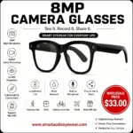 8MP camera glasses poster